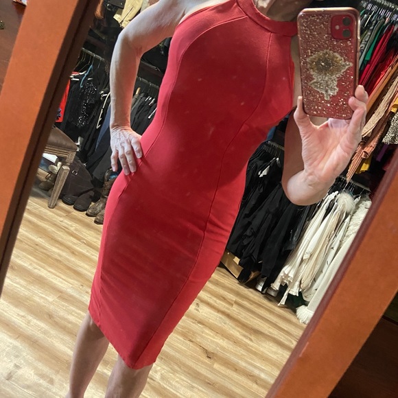 Sexy Coral cocktail dress - Picture 1 of 4